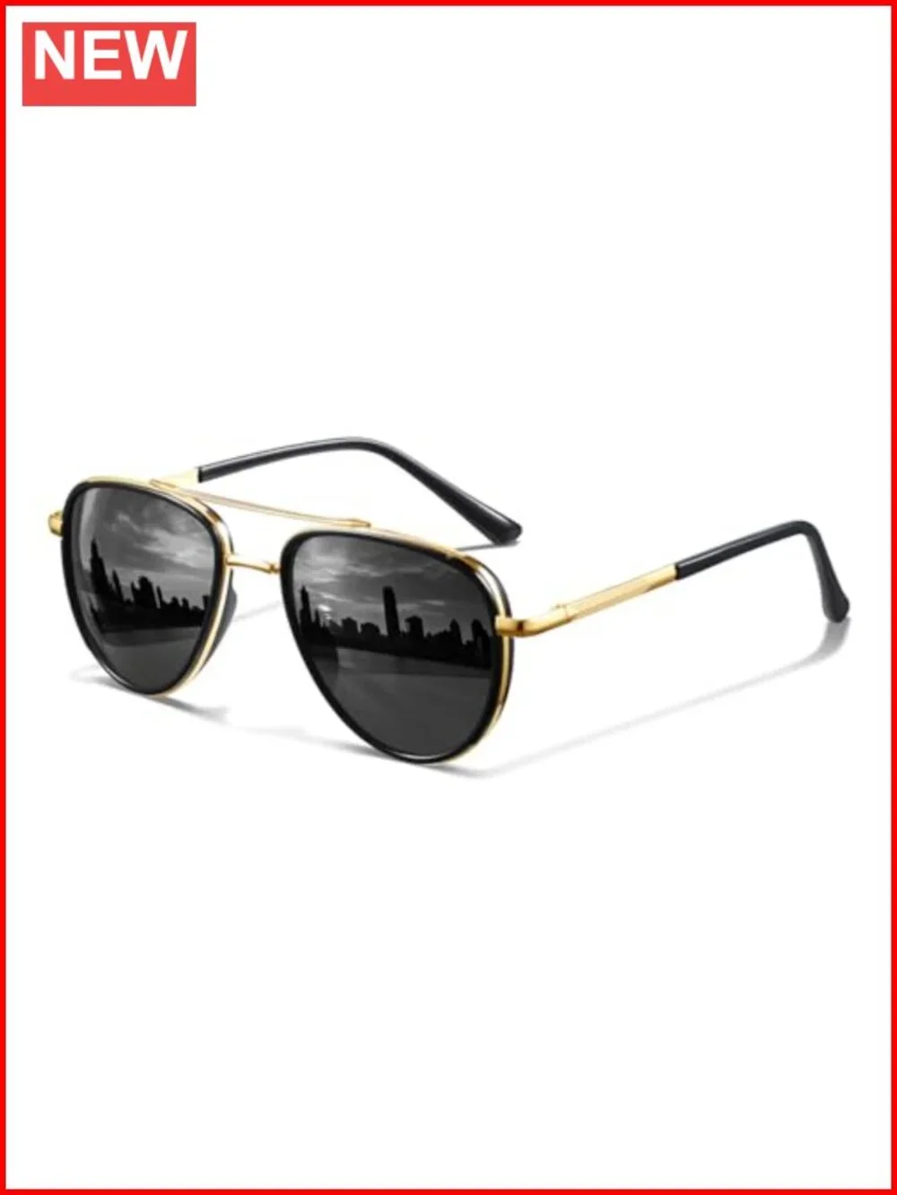Classic Polarized Aviator Sunglasses UV Protection Sports Running Tangle Free